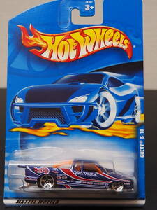 HOT WHeeLs RACING CHEVY S10 PICKUP PRO STOCK 青 シェビー プロストック ミニカー ピックアップ レース仕様 LOWDOWN ホットウィール