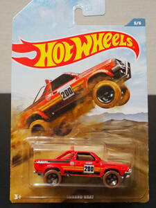 HOT WHeeLs SUBARU BRAT RALLY 赤 BAJA BLAZERS ラリー 仕様 スバル ブラット ミニカー ピックアップ NGK GOOD YEAR ホットウィール