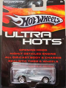 HOT WHeeLs 58 CORVETTE ROADSTER C1 US 版 ボンネット開閉 コルベット ミニカー ロードスター ULTRA HOT ROD ホットロッド ホットウィール