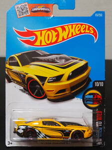 HOT WHeeLs 2013 FORD MUSTANG GT DRAG RACE 黄 フォード マスタング ミニカー ドラッグレース ロールゲージ 入り ホットウィール