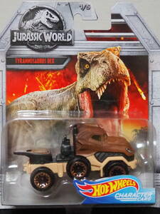 HOT WHeeLs TYRANNOSAURUS REX JURASSIC WORLD トレーラー 恐竜 ミニカー ティラノサウルス ジュラシックワールド T-REX 限定 LIMITED