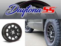 デイトナ SS DAYTONA SS 16x7.0J 5/114.3 +35 BLACK (red/blue line) ブラック 16インチ デリカ D:5 新品4本 スチールホイール 送料無料_画像1