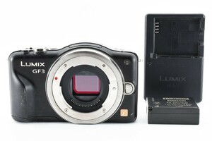 簡易動作確認済み パナソニック Panasonic LUMIX DMC-GF3 ボディ ルミックス ミラーレス　一眼 エスプリブラック　ブラック　黒