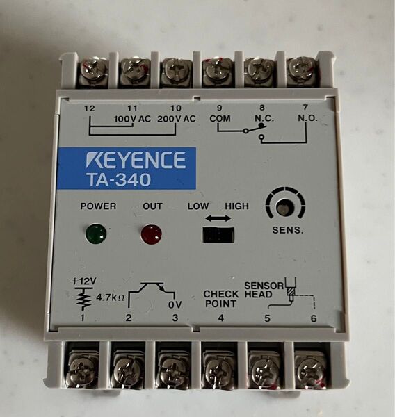 KEYENCE TA-340 金属通過センサ アンプユニット
