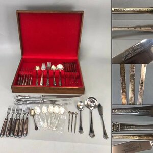 R0401B5 Wako original silver 3 point MAPPIN&WEBBma pin &web cutlery 34 point knife fork Pooh n Western food toolbox attaching 