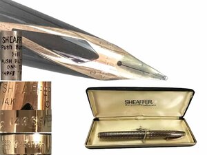 M0302 SHEAFFER シェーファー 万年筆 ペン先14K スターリング ローズゴールド 文房具 筆記道具 共箱