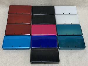 ジャンク品★3DS本体 13台セット★ニンテンドー3DS★任天堂★ブラック/ホワイト/レッド/ブルー/ピンク★1円～売り切り