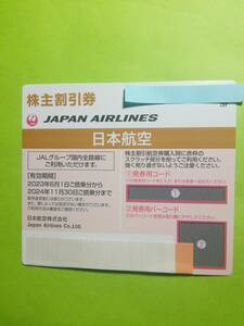 ［即決］即対応可能　JAL日本航空株主割引優待券1ー9枚バラ売り　2024年11月30日まで有効　23C　2
