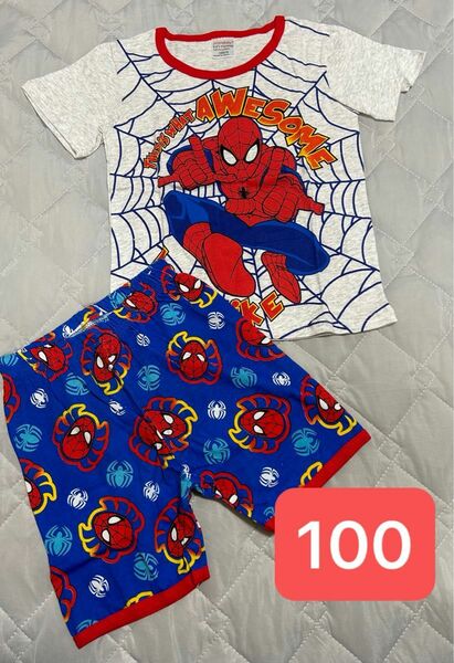 スパイダーマン 100 半袖パジャマ 上下セット