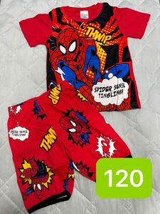 スパイダーマン 120 半袖 パジャマ 上下セット