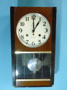 アンティーク 愛知時計　最終型３０日巻き　機械式掛け時計　稼働品