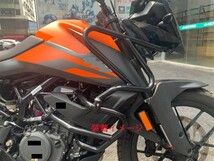 KTM 390 ADVENTURE 2020- アッパー エンジンガード 黒【ae-kt390f-1】_画像3