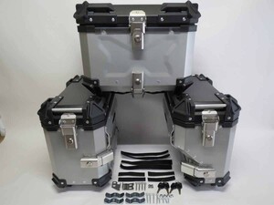 V-STROM650 1000 1050 V-Strom 650/1000/1050 2017- side carrier & side BOX-B& rear BOX-B 5 point set black silver [car-vs650-1-e]