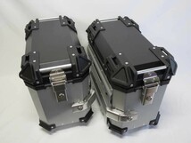 Vストローム250 V-STROM 250 2017-2023 サイドキャリア＆サイドBOX&リアBOX 5点セット 黒銀【car-vstrom-5】_画像4