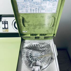 未使用 NEC 洗濯機 電気洗たく機 NW-2251 二層式洗濯機 昭和レトロ レア アンティーク 通電確認済の画像6