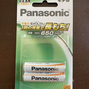 未使用　Panasonic　パナソニック EVOLTA eneloop ニッケル水素電池　単4形2本お手軽モデル650mAh　2023年4月制