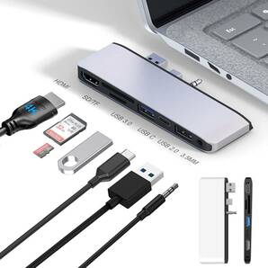 Microsoft Surface laptop 2/laptop 1 専用 USBハブ 4K HDMIポート(Laptop 1/2 HDMIポート)
