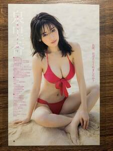 【厚手ラミネート加工】泉里香　水着　雑誌切り抜き 11ページ　ヤングジャンプ 2016 12 08【グラビア】-g14 0520