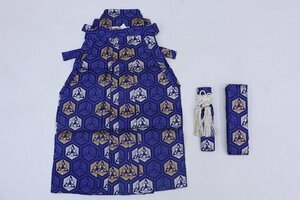 inagoya■人気の金襴柄☆ 3歳男の子【袴セット◆紐下52cm】小物付き 化繊 中古品 着用可 y6127bq