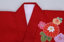 inagoya■お子様の成長を祝う☆新品【女の子 初着・産着】baby kimono 襦袢付き 部分刺繍 正絹 着用可 お宮参り 未使用品 z0517nu_画像3