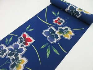 inagoya■話題の新作☆美の花ブランド【浴衣反物-注染-】夏すがた yukata fabric 綿 反物 教材 リメイク用 未使用品 z1104cd