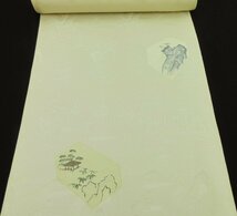 inagoya★5月のオススメ商品★未使用【羽尺】地模様 正絹 着物 反物 生地 新品 kimono fabrics y9157eb_画像2