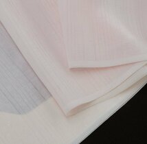 inagoya◇涼しい透け感◇未使用【襦袢反物】絽ちぢみ 着物 ポリエステル 生地 新品 kimono fabrics z2956fk_画像3