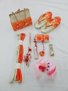 inagoya■七五三のお祝いに☆新品【女の子用筥迫+草履バッグセット】Accessories for girls' kimonos 着用可 七五三 y9025jf