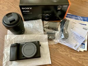 即決【極美品】Sony ソニー デジタル一眼カメラ ILCE-6400M/B a6400 高倍率ズームレンズキット　ブラック　