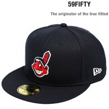 3495 MLB Cleveland Indians クリーブランド インディアンス 野球帽子 NEWERA ニューエラ キャップ_画像1