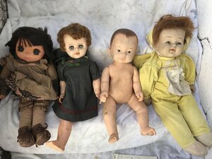 *[ Yu-Pack 120 size cash on delivery ][ Junk present condition goods ] together baby doll bisque doll .. doll West Japan antique vintage