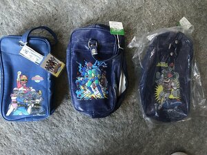 ★　【新品未使用　経年劣化有り】　当時物　バッグ　bag　ケース　チェンジマン　仮面ライダーＲＸ　ジャスピオン　特撮　ロボット　怪獣