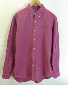 *HISTERIC GLAMOUR Hysteric Glamour XL beautiful girl embroidery BD oxford shirt pink size XL 0221AH07