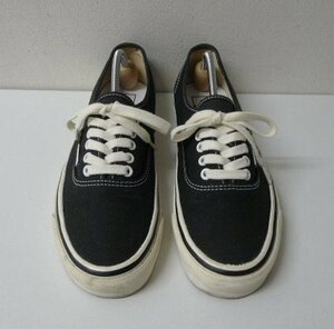 ◆VANS バンズ 定番人気 Authentic オーセンティック キャンバス スニーカー 黒 サイズ9　27cm