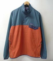 ◆国内正規 Patagonia パタゴニア 2019年製 Houdini Snap T Pullover 24150 フーディニ スナップ T ジャケット グリーンピンク サイズM 美_画像1