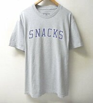 ◆◆QUARTER SNACKS クォータースナックス Tシャツ グレー サイズL_画像1