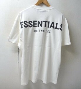 ◆ESSENTIALS エッセンシャルズ 新品タグ付き バックロゴプリント Tシャツ 白 サイズM fear of god