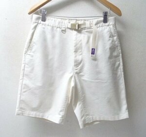 ◆国内正規 ノースフェイス パープルレーベル 美品 NT4102N Stretch Twill Shorts ショーツ ショートパンツ 30 ナチュラル ホワイト系