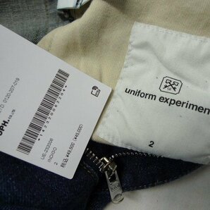 ◆uniform experiment fragment 23AW 新品 DAMAGED DENIM TAPERED PANTS ダメージ加工 デニム パンツ UE-232006 サイズ2 定価49500円の画像7