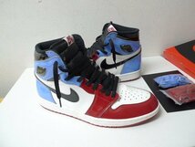 ◆ NIKE ナイキ 28.5cm AIR JORDAN 1 HIGH OG FEARLESS エアジョーダン1 エナメル　スニーカー US10.5 28.5cm 箱完備　CK5666-100_画像3