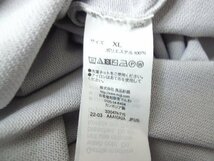 ◆無印良品 XL クルーネック MUJI UVカット ニット Tシャツ グレー サイズXL 美品_画像3