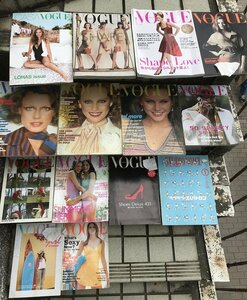 ★　当時物　まとめて　【現状渡し】　VOGUE　ヴォーグ　ファッション雑誌　vintage　ハイヒール　靴　昭和レトロ　洋書　14冊　英語版