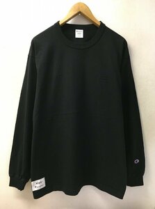 ◆WTAPS 24ss 美品　 ACADEMY / LS / COTTON. CHAMPION ロングスリーブ Tシャツ 長袖 Tシャツ 232HBCHD-CSM02S黒 サイズXL