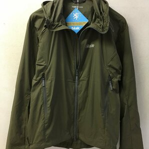 ◆国内正規 Tilak ティラック Tind Jacket 軽量 ナイロン マウンテン パーカー カーキ系 サイズS 美の画像2