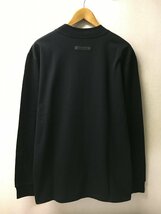 ◆ESSENTIALS エッセンシャルズ 新品タグ付き ロゴ クルーネック 長袖 ロンT Tシャツ カットソー 黒 サイズM 正規 fear of god_画像3