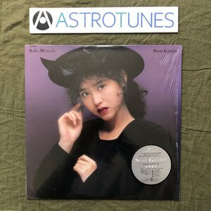 美盤 美ジャケ 1987年 松田聖子 LPレコード スノー・ガーデン Snow Garden アイドル 松本隆Produce 瞳はダイアモンド ステッカー付