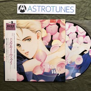 傷なし美盤 美ジャケ ほぼ新品 レア プロモ盤 1988年 ミルキー・ウェイ ピクチャーLPレコード 帯付 アニメ 清水玲子 土方隆行 笹路正徳