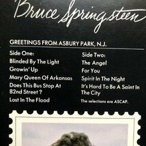 傷なし美盤 良ジャケ 1975年 米国 本国盤 Bruce Springsteen LPレコード アズベリー・パークからの挨拶 Greetings From Asbury Park, N.J._画像6
