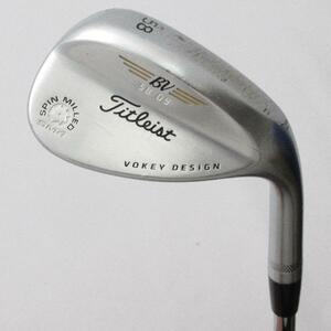 タイトリスト Vokey Vokey SPINMILLED SM4 ツアークローム ウェッジ スチールシャフト 【58-09】 シャフト：スチールシャフト