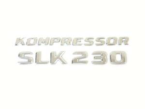 純正仕様リアエンブレムSET　ベンツR170コンプレッサー+SLK230